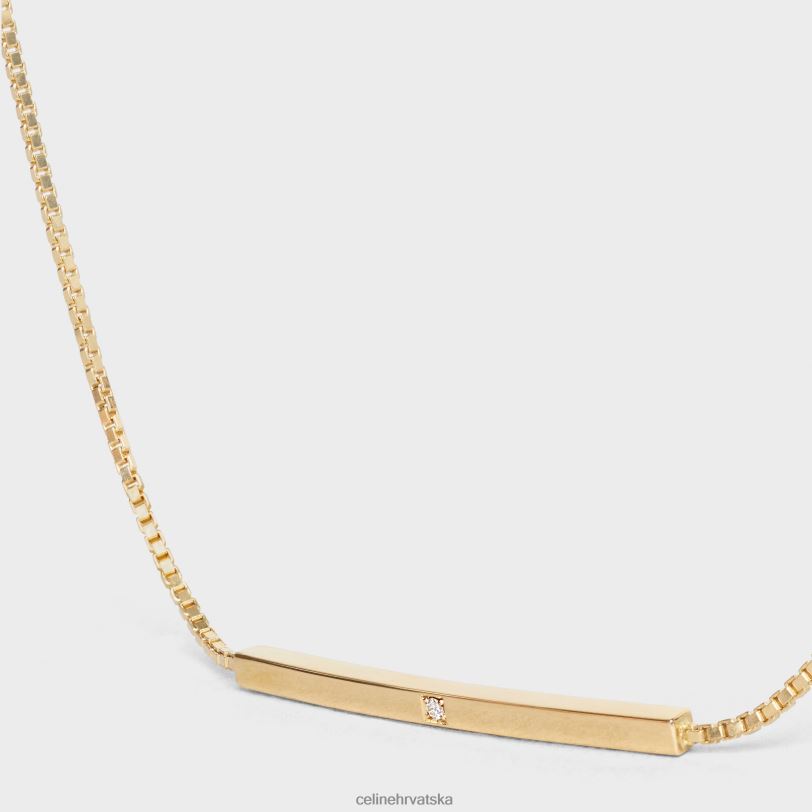 CELINE žene sentimentalna ravna narukvica u dijamantu 3WED61398 pribor žuto zlato & bijelo