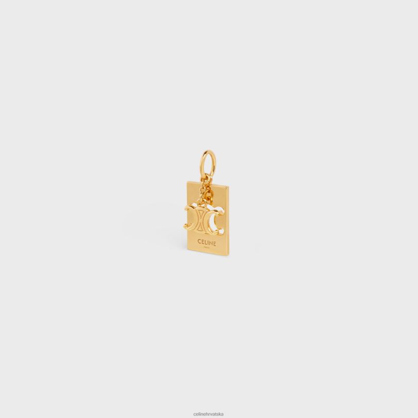 CELINE žene separables triomphe isprepleteni privjesak od mesinga sa završnom obradom 3WED61357 pribor zlato