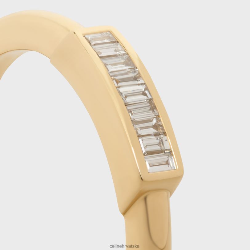 CELINE žene sustavni prsten s dijamantima 3WED61425 pribor žuto zlato & bijelo