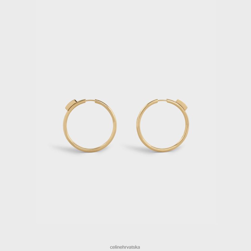 CELINE žene systeme veliki obruči u dijamantima 3WED61424 pribor žuto zlato & bijelo