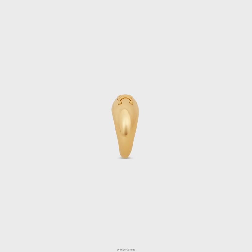 CELINE žene trijumfalni hrabri prsten od mesinga sa završnom obradom 3WED61308 pribor zlato