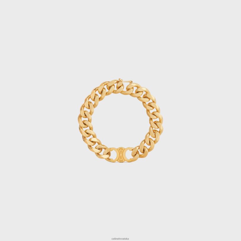 CELINE žene triomphe gourmette narukvica od mesinga sa završnom obradom 3WED61311 pribor zlato