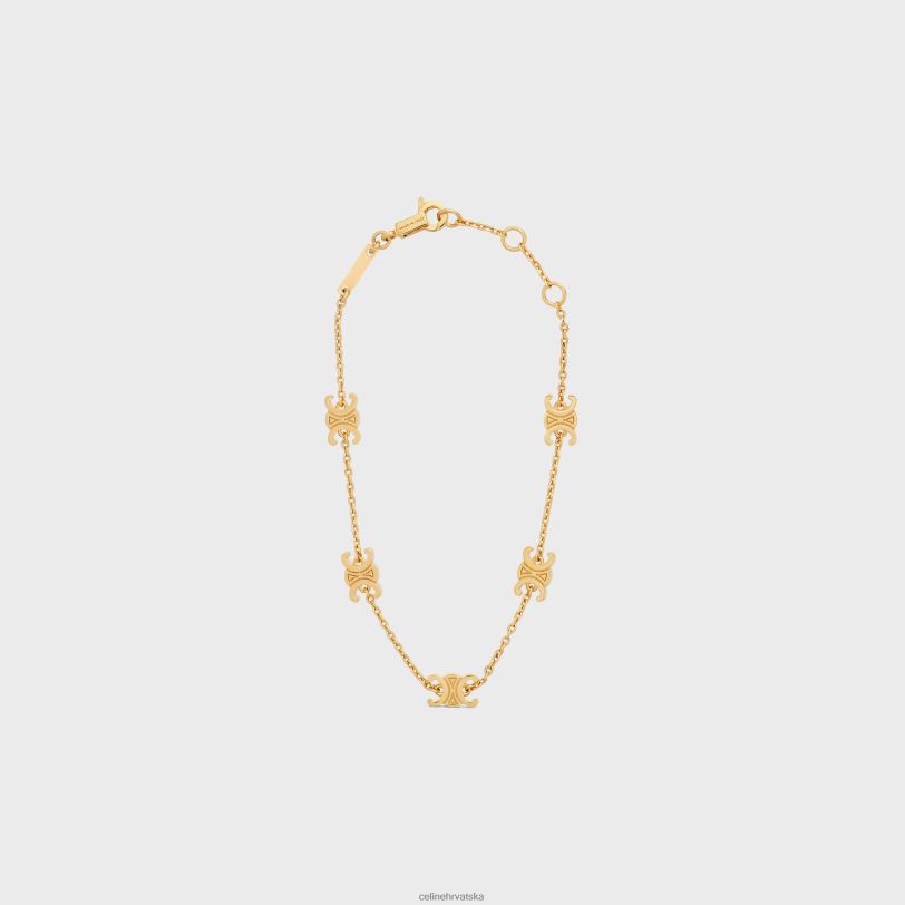 CELINE žene triomphe mini triomphe narukvica od mesinga sa završetkom 3WED61297 pribor zlato