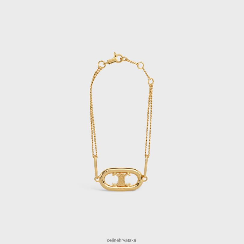 CELINE žene triomphe narukvica od mesinga sa završetkom 3WED61316 pribor zlato