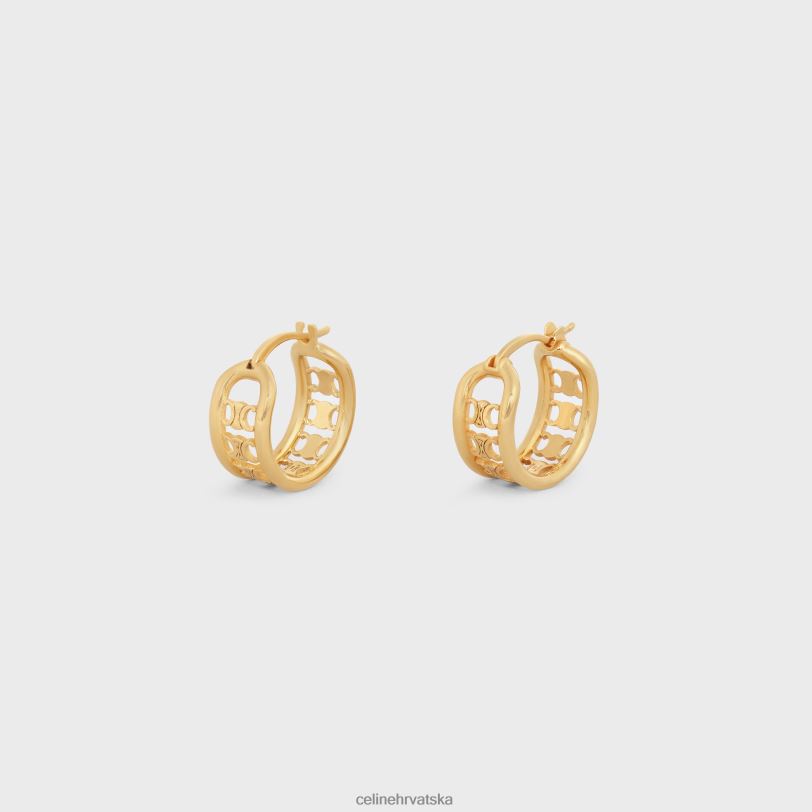 CELINE žene triomphe s više obruča od mesinga s završnim slojem 3WED61318 pribor zlato