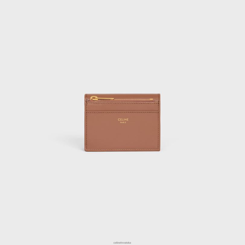 CELINE žene kompaktni novčanik s kovanicama od sjajne teleće kože 3WED6408 pribor bronca
