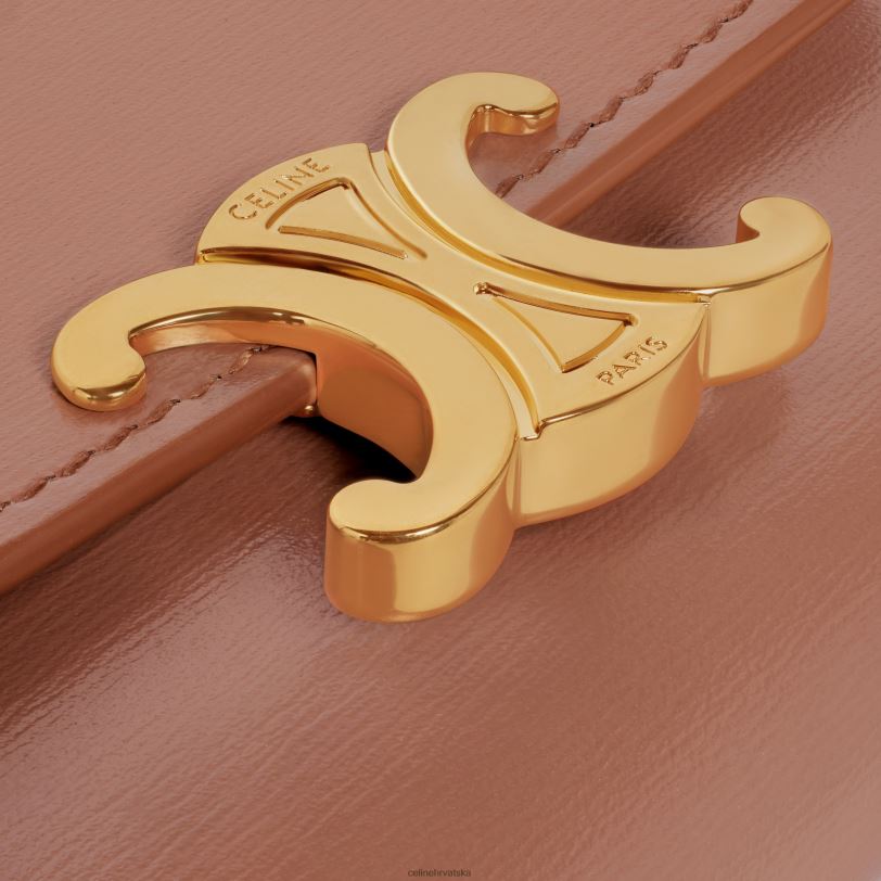 CELINE žene kompaktni novčanik s kovanicama od sjajne teleće kože 3WED6408 pribor bronca