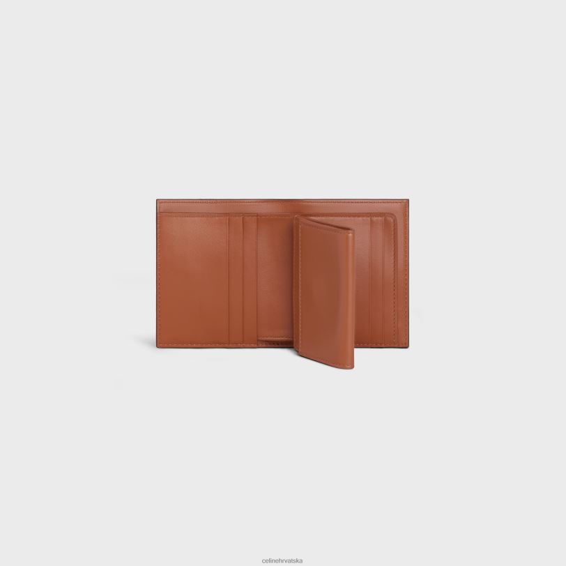 CELINE žene mali novčanik s remenom od triomphe platna i janjeće kože 3WED6480 pribor preplanuli ten