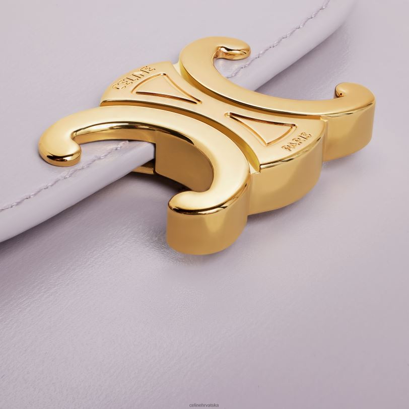 CELINE žene mali novčanik triomphe od sjajne teleće kože 3WED6461 pribor svijetlo lila