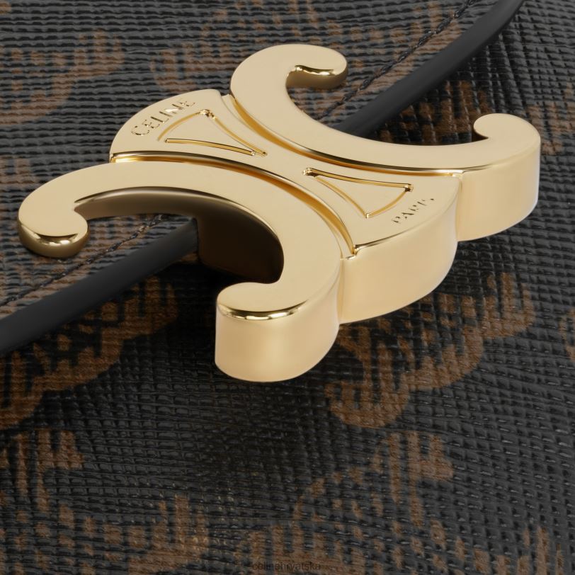 CELINE žene mali novčanik triomphe u triomphe platnu 3WED6453 pribor preplanuli ten