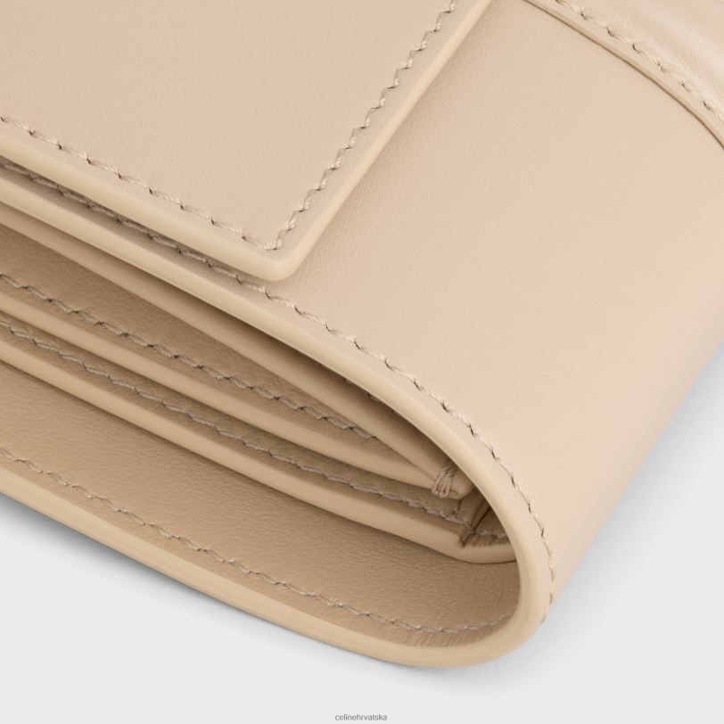CELINE žene mali trostruki novčanik 16 od sjajne teleće kože 3WED6468 pribor gola