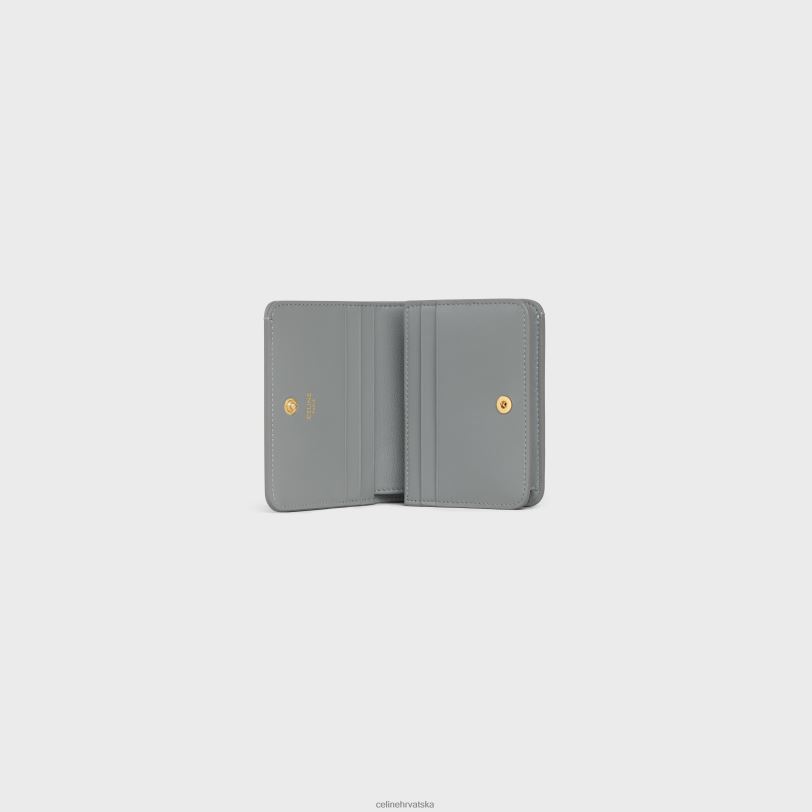 CELINE žene triomphe kompaktni novčanik od sjajne teleće kože 3WED6405 pribor cinkov