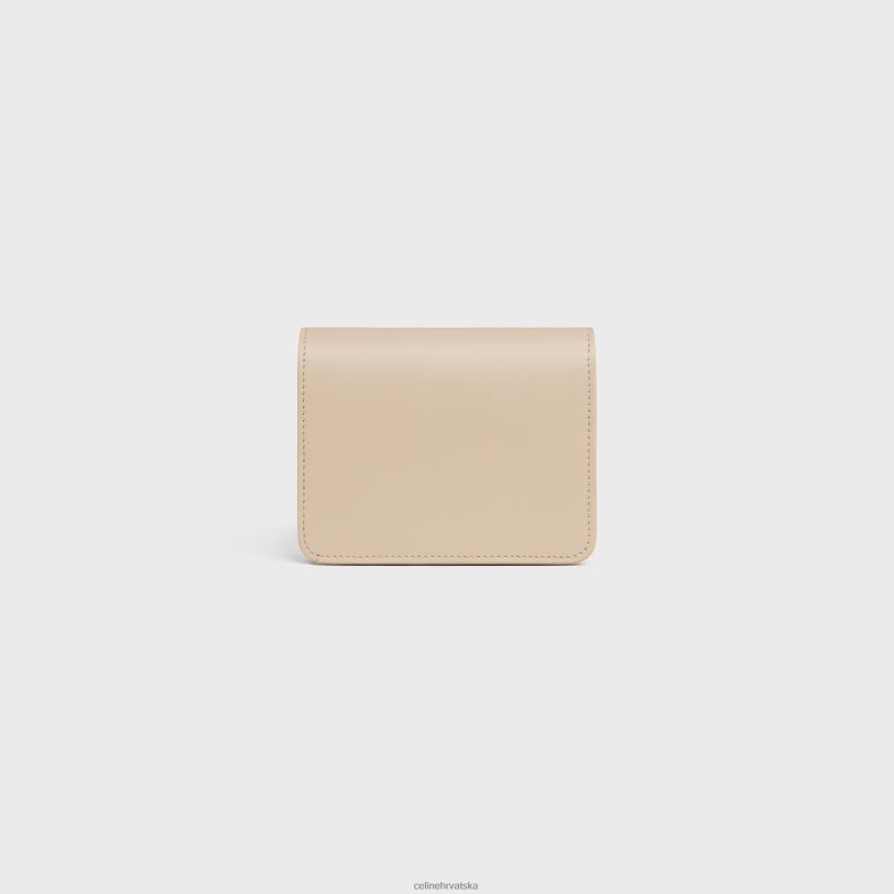 CELINE žene triomphe kompaktni novčanik od sjajne teleće kože 3WED6446 pribor gola