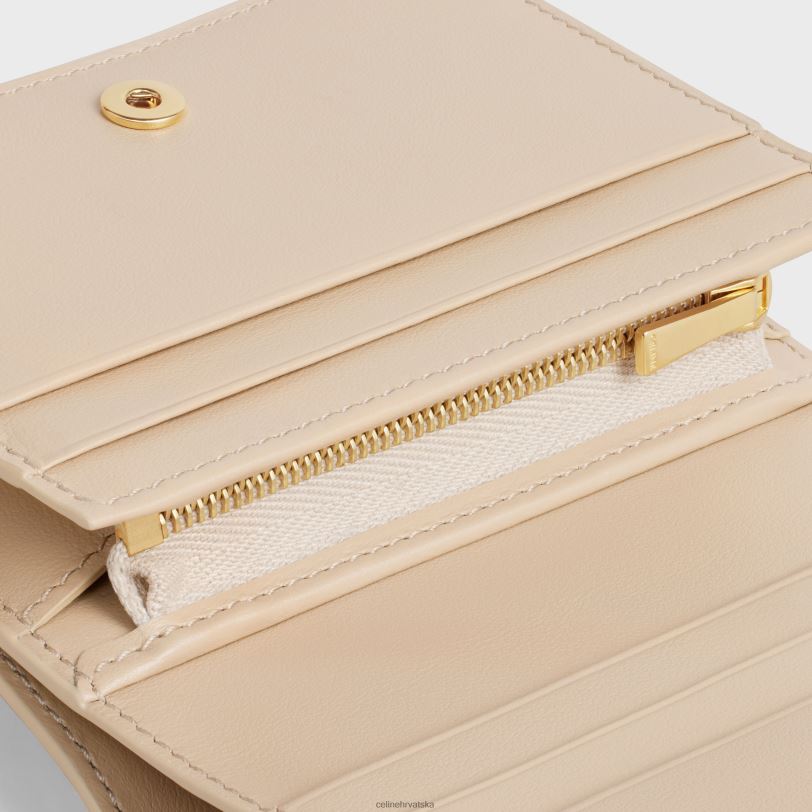 CELINE žene triomphe kompaktni novčanik od sjajne teleće kože 3WED6446 pribor gola