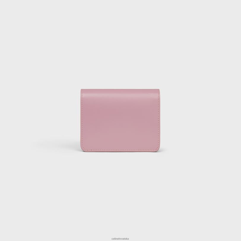 CELINE žene triomphe kompaktni novčanik od sjajne teleće kože 3WED6448 pribor latica