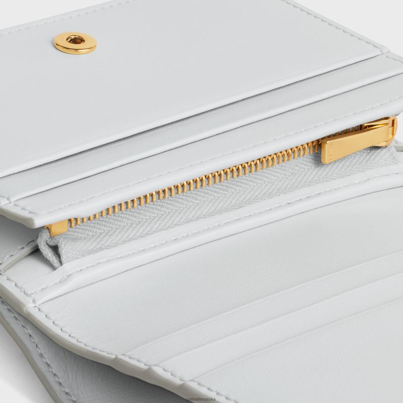 CELINE žene triomphe kompaktni novčanik od sjajne teleće kože 3WED6450 pribor mjesec