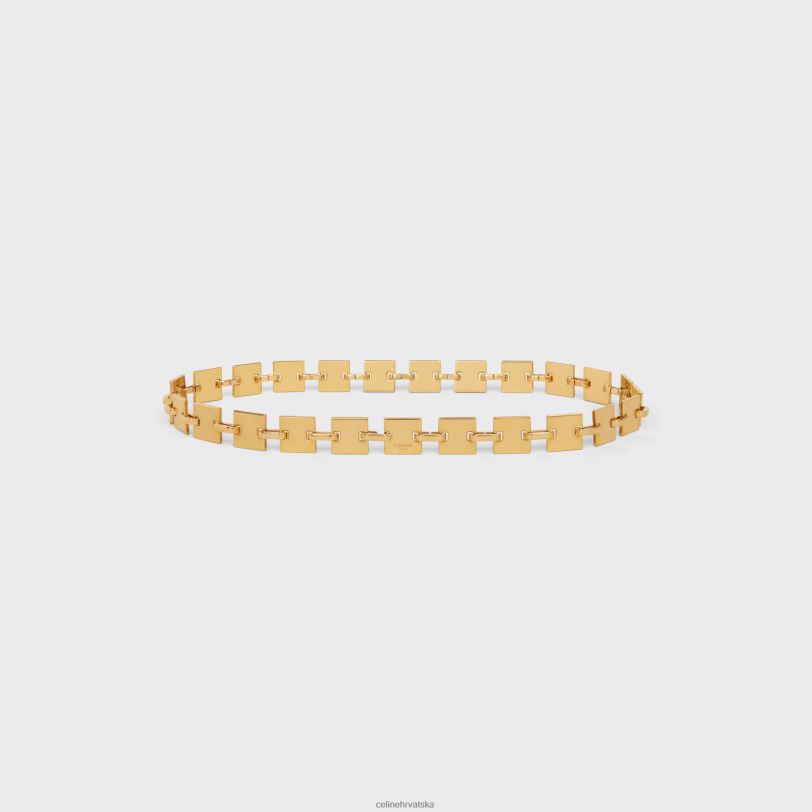 CELINE žene remen s četvrtastim lancem od mesinga 3WED61091 pribor zlato