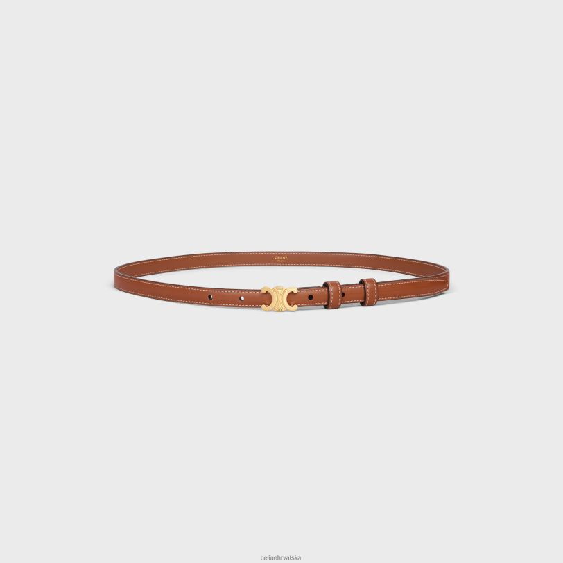 CELINE žene tinejdžerski triomphe pojas od prirodne teleće kože 3WED61081 pribor preplanuli ten
