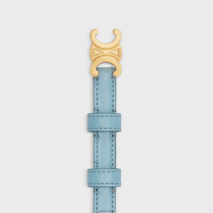 CELINE žene tinejdžerski triomphe remen od taurillon kože 3WED61082 pribor kalifornijsko plava