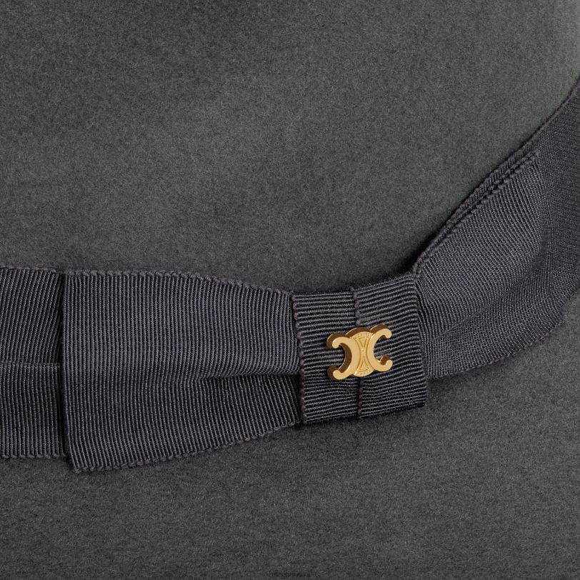 CELINE žene fedora šešir od filca 3WED61194 pribor gris