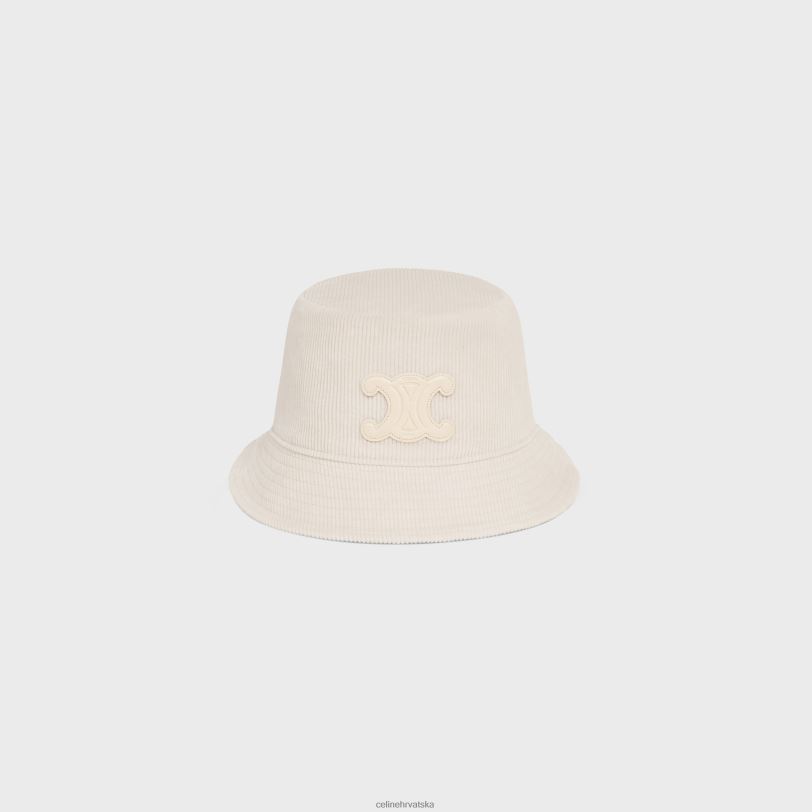 CELINE žene triomphe šešir od samta 3WED61045 pribor prljavo bijelo
