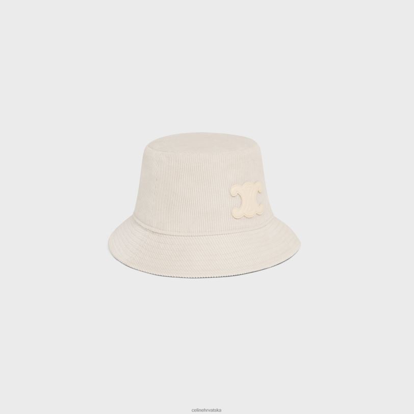 CELINE žene triomphe šešir od samta 3WED61045 pribor prljavo bijelo