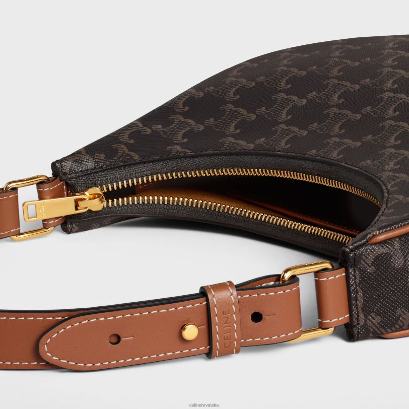 CELINE žene ava torba od triomphe platna i teleće kože 3WED6158 pribor preplanuli ten