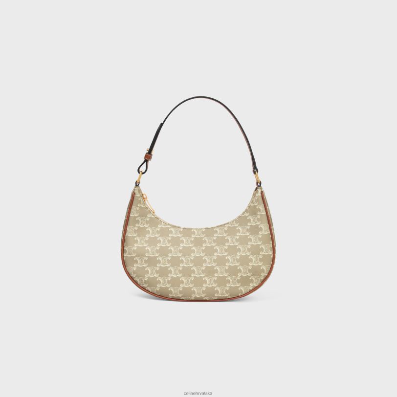 CELINE žene ava torba od triomphe platna i teleće kože 3WED6159 pribor grege