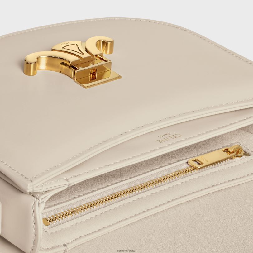 CELINE žene besace clea u sjajnoj telećoj koži 3WED659 pribor svijetli kamen