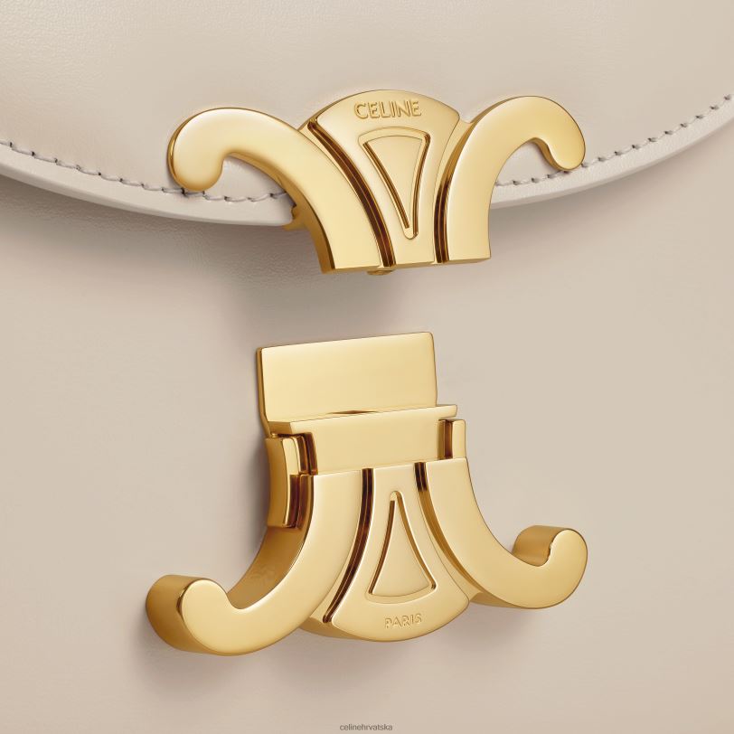 CELINE žene besace clea u sjajnoj telećoj koži 3WED659 pribor svijetli kamen