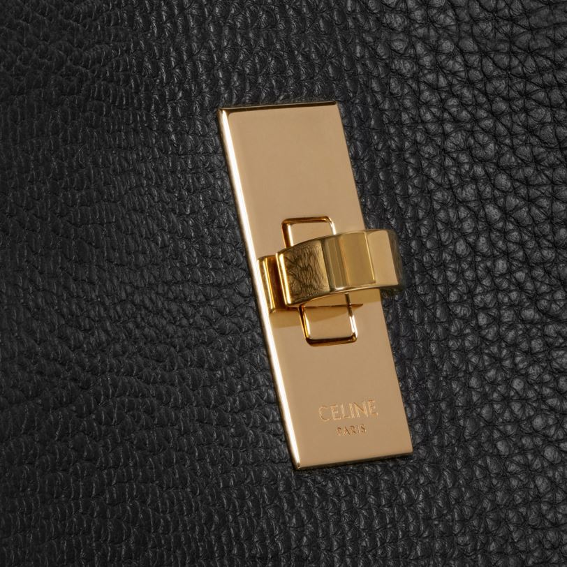 CELINE žene bucket 16 torba od gipke zrnaste teleće kože 3WED6145 pribor crno