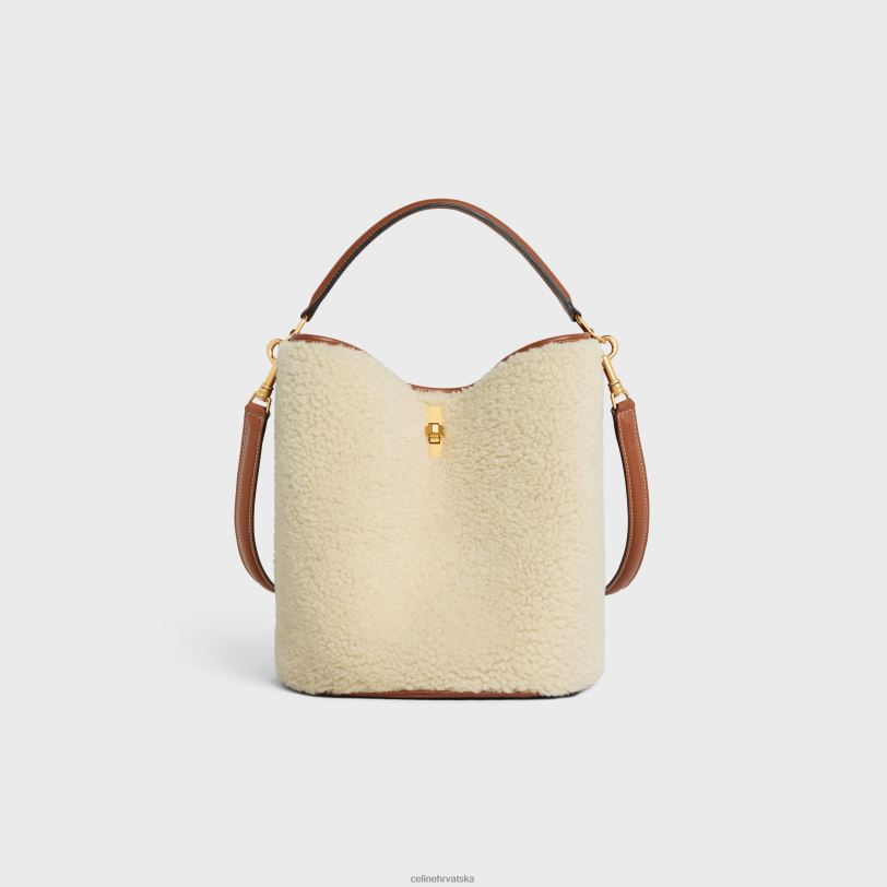 CELINE žene bucket 16 vreća u šišanju 3WED6147 pribor prirodan/tan
