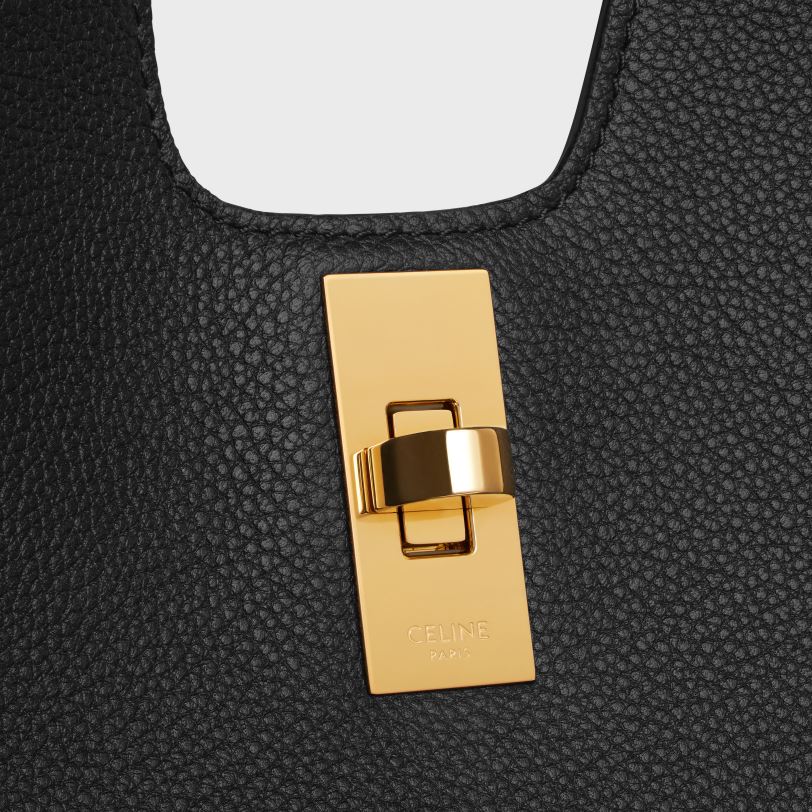 CELINE žene cabas 16 od gipke zrnaste teleće kože 3WED669 pribor crno
