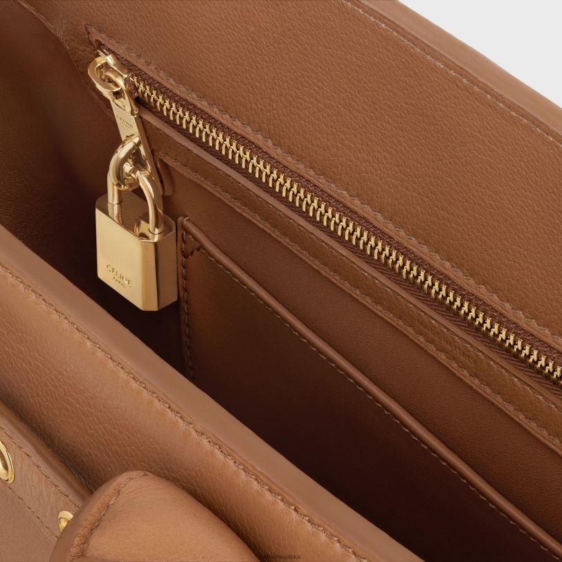 CELINE žene conti torba od mekane teleće kože 3WED6164 pribor bronca