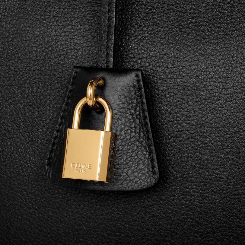 CELINE žene conti torba od mekane teleće kože 3WED675 pribor crno