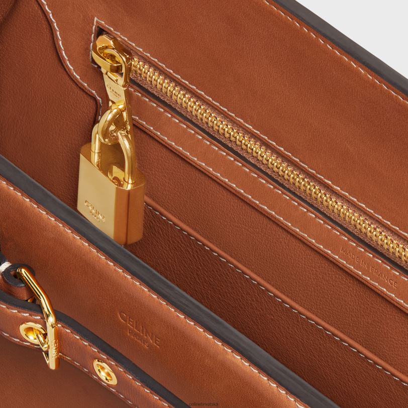 CELINE žene conti torba od prirodne teleće kože 3WED6166 pribor preplanuli ten