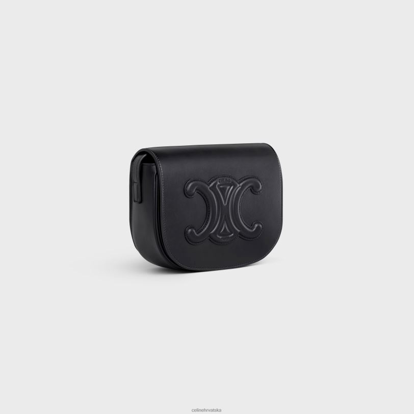 CELINE žene folco cuir triomphe u glatkoj telećoj koži 3WED6209 pribor crno