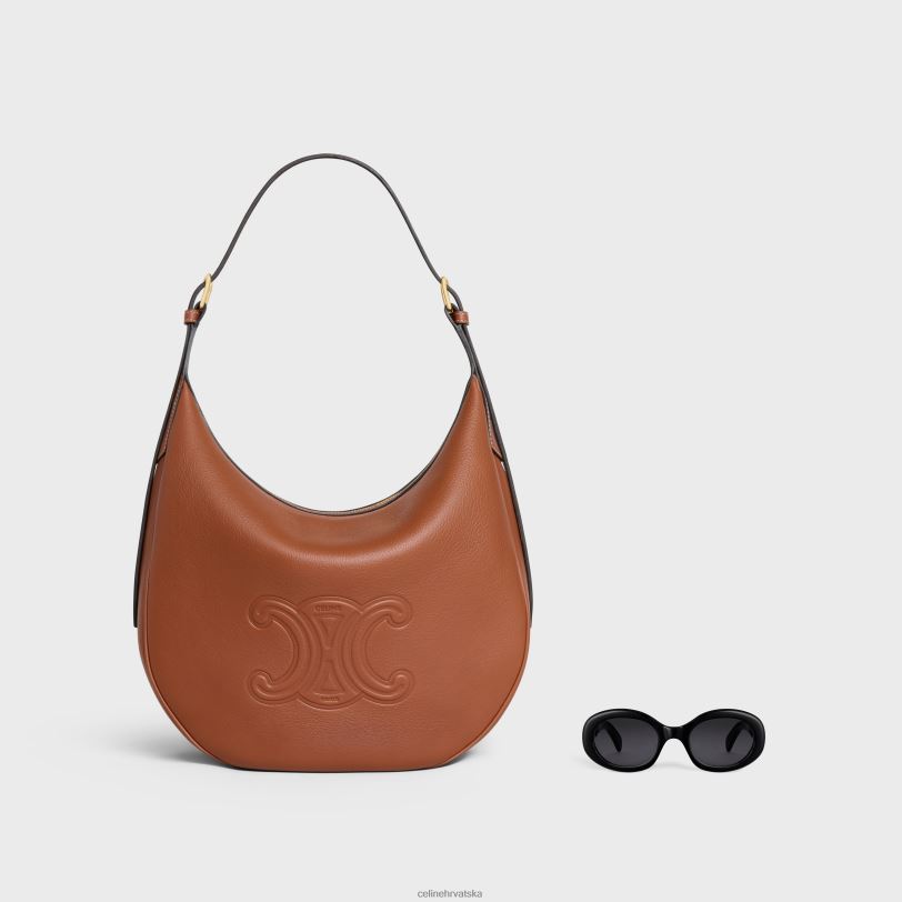 CELINE žene heloise cuir triomphe torba od mekane teleće kože 3WED634 pribor preplanuli ten