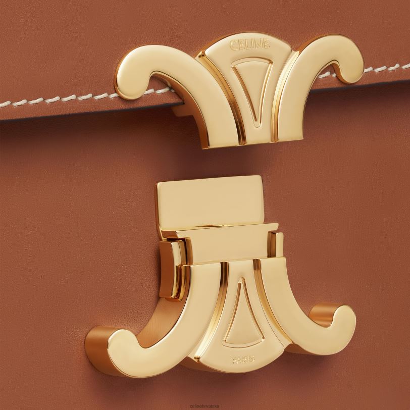 CELINE žene klasična triomphe torba od prirodne teleće kože 3WED691 pribor preplanuli ten