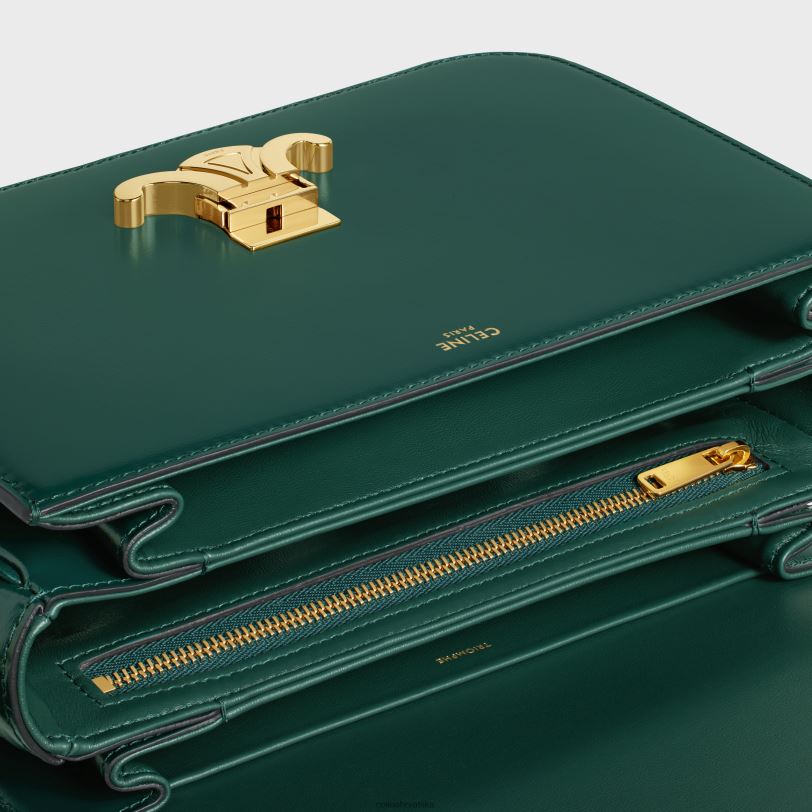 CELINE žene klasična triomphe torba od sjajne teleće kože 3WED642 pribor amazonka