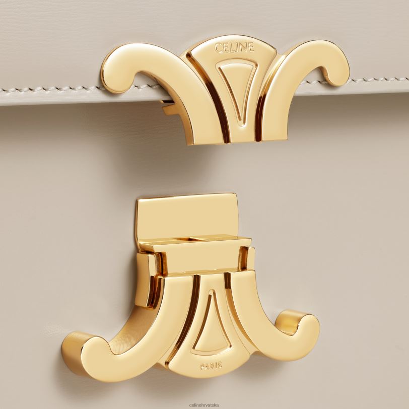 CELINE žene klasična triomphe torba od sjajne teleće kože 3WED644 pribor svijetli kamen