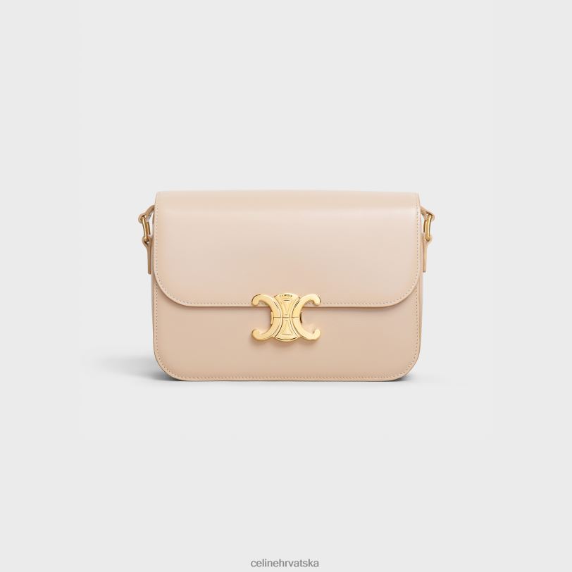 CELINE žene klasična triomphe torba od sjajne teleće kože 3WED693 pribor gola