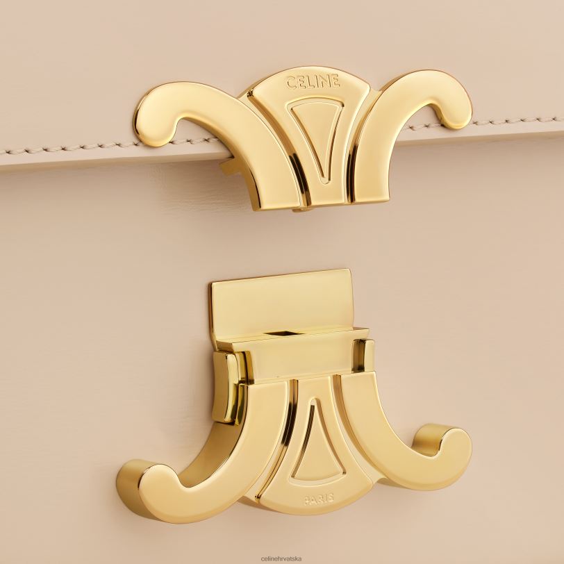 CELINE žene lančana torba za rame claude od sjajne teleće kože 3WED6180 pribor gola