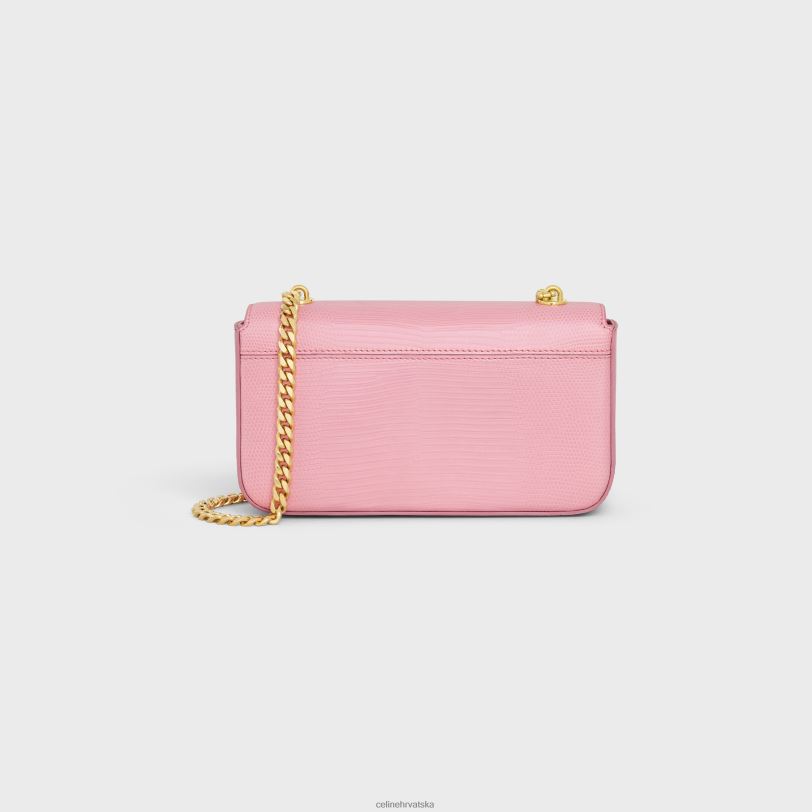 CELINE žene lančana torba za rame claude u gušteru 3WED650 pribor ruža
