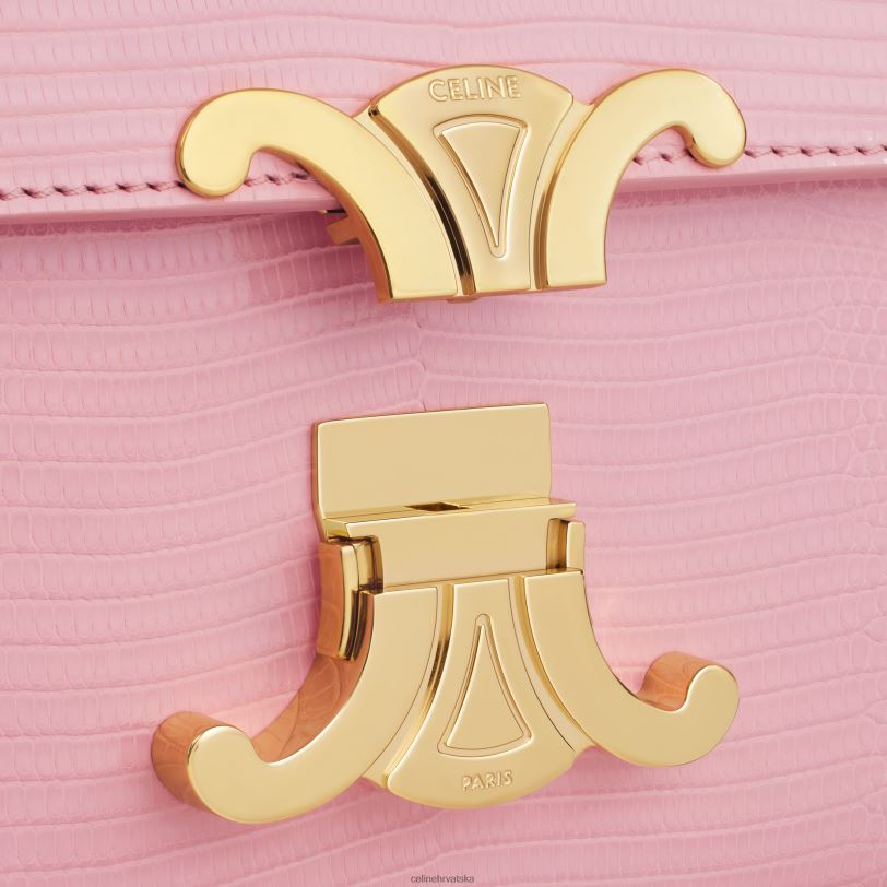CELINE žene lančana torba za rame claude u gušteru 3WED650 pribor ruža