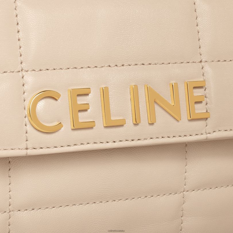 CELINE žene lančana torba za rame matelasse jednobojna od prošivene kozje kože 3WED6281 pribor gola