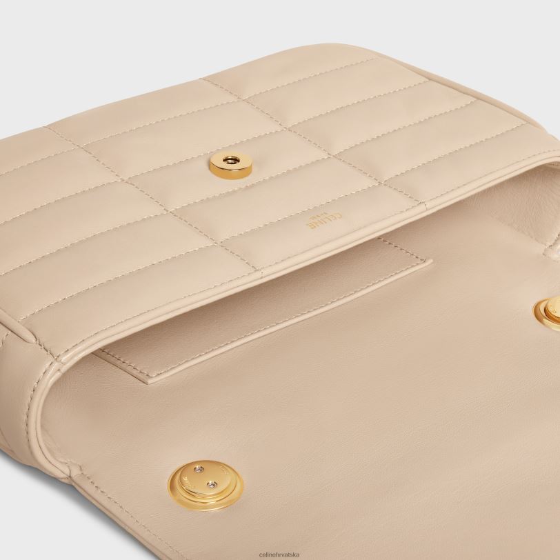 CELINE žene lančana torba za rame matelasse jednobojna od prošivene kozje kože 3WED6281 pribor gola