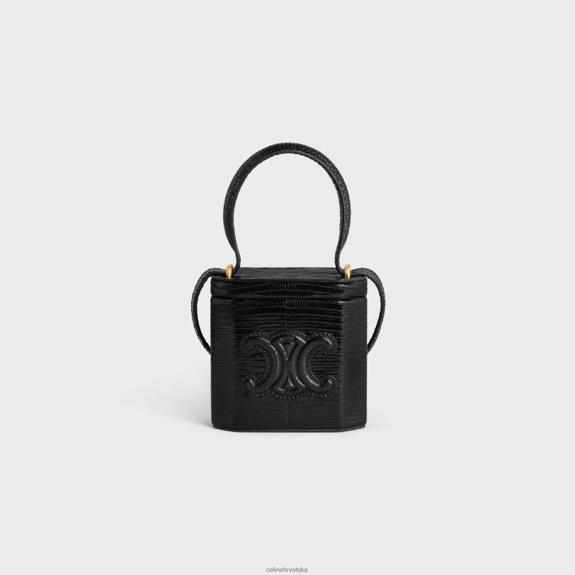 CELINE žene lock bag cuir triomphe u gušteru 3WED6213 pribor crno