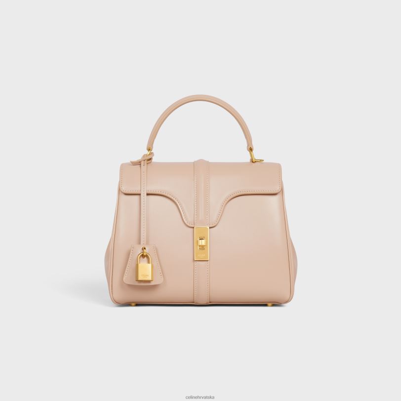 CELINE žene mala 16 torba od satinirane teleće kože 3WED6126 pribor gola