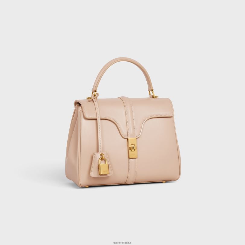 CELINE žene mala 16 torba od satinirane teleće kože 3WED6126 pribor gola